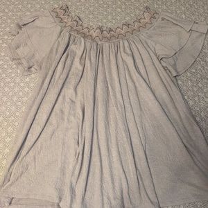 Knox Rose top, XL, embroidered